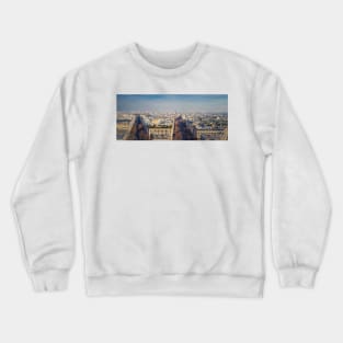 Aerial Paris cityscape Crewneck Sweatshirt